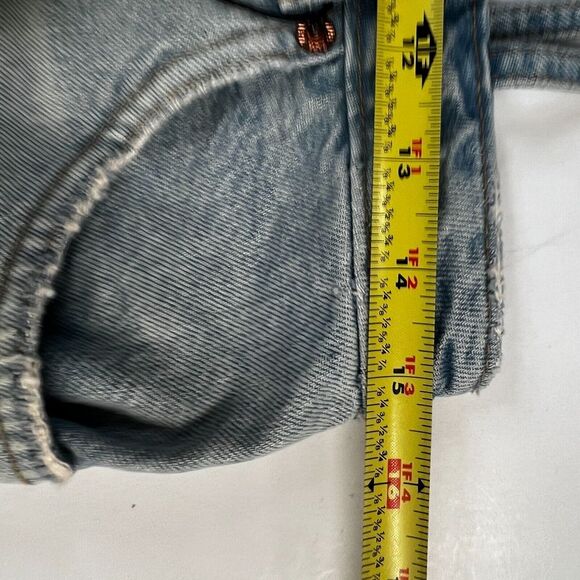 Zara Women's Cropped Denim Tank Top Blue Frayed Hem Size XS NWT Light Wash - Picture 14 of 14